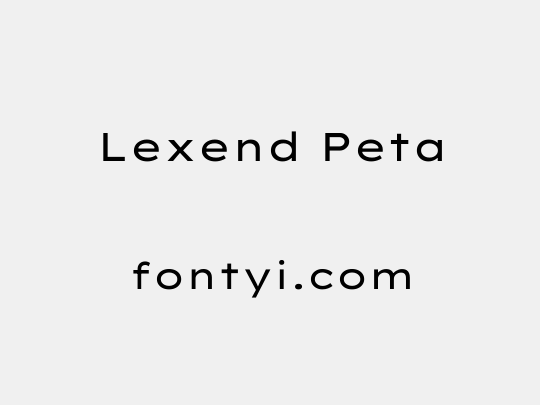 Lexend Peta