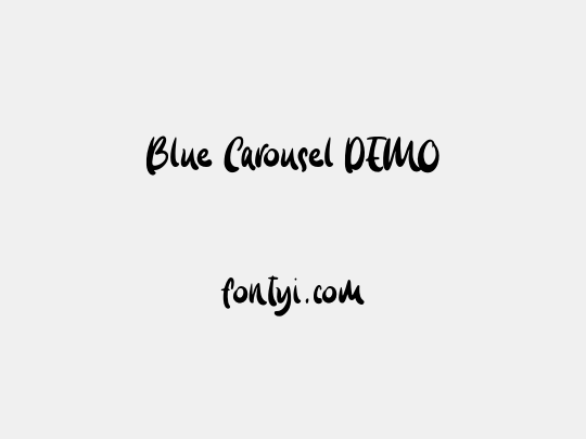 Blue Carousel DEMO