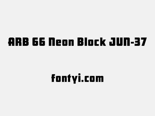 ARB 66 Neon Block JUN-37