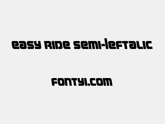 Easy Ride Semi-Leftalic