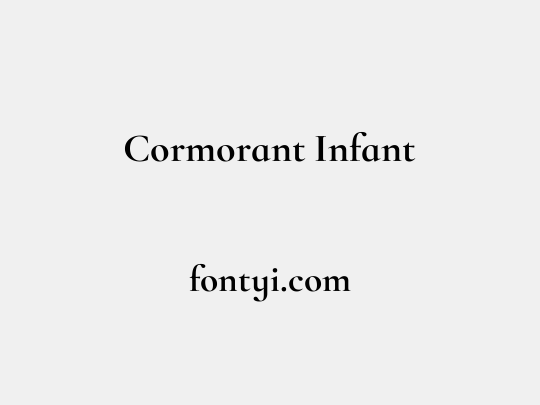 Cormorant Infant