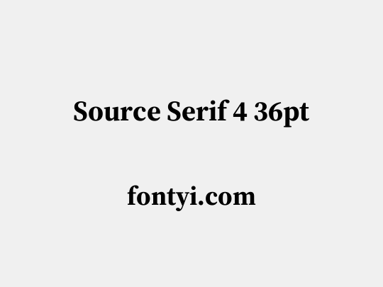Source Serif 4 36pt