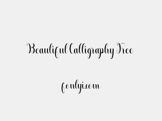 Beautiful Calligraphy Free