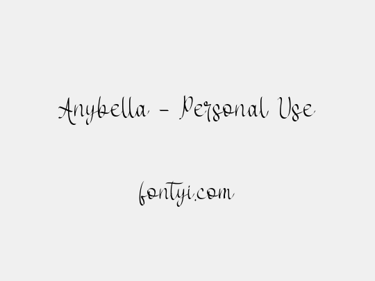 Anybella - Personal Use