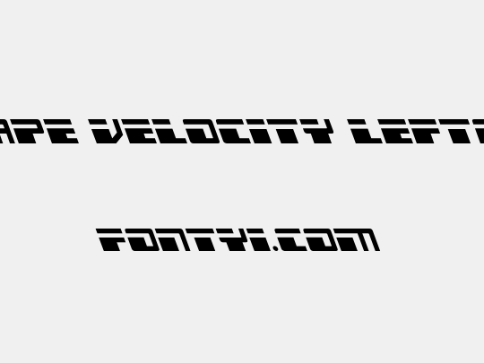 Escape Velocity Leftalic