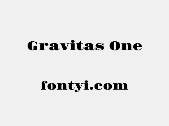 Gravitas One