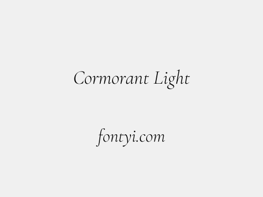 Cormorant Light