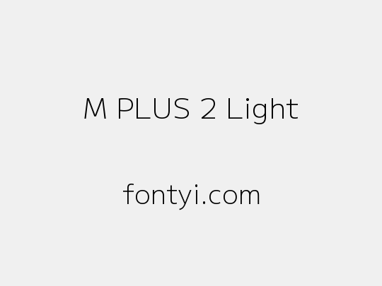M PLUS 2 Light