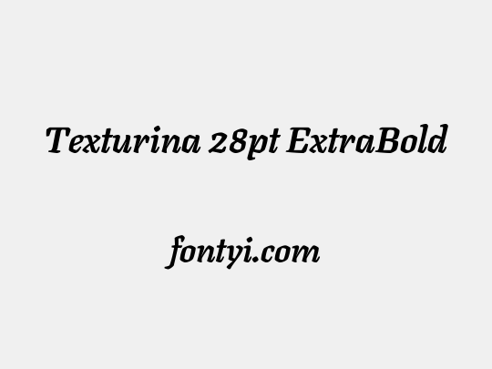 Texturina 28pt ExtraBold