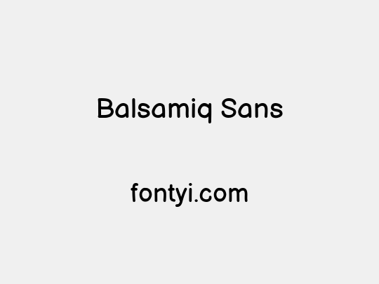 Balsamiq Sans
