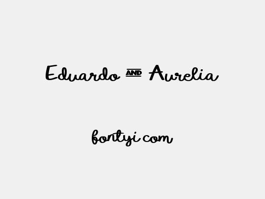 Eduardo & Aurelia