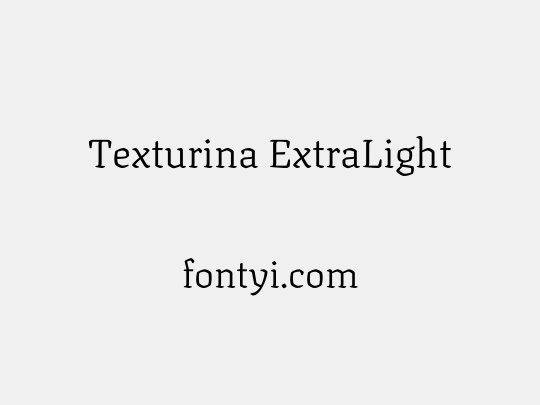 Texturina ExtraLight