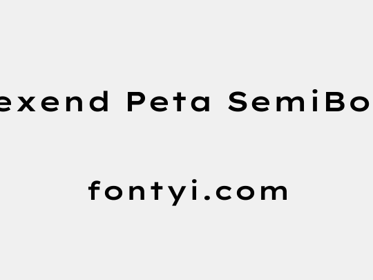 Lexend Peta SemiBold