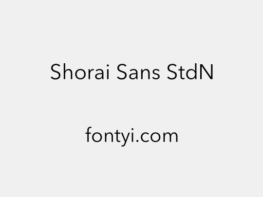 Shorai Sans StdN