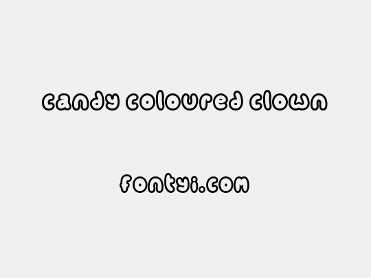 Candy coloured clown