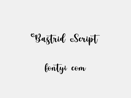 Bastrid Script