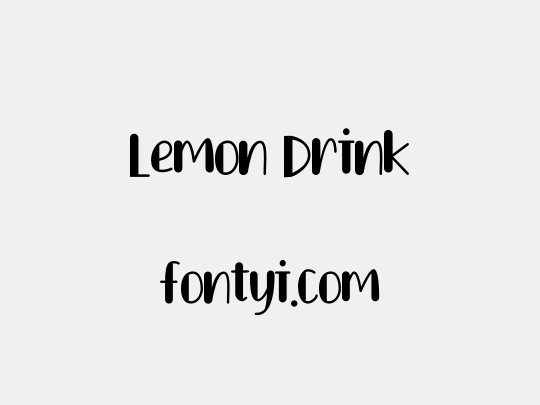 Lemon Drink