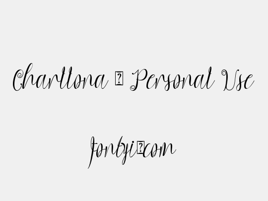 Charllona - Personal Use