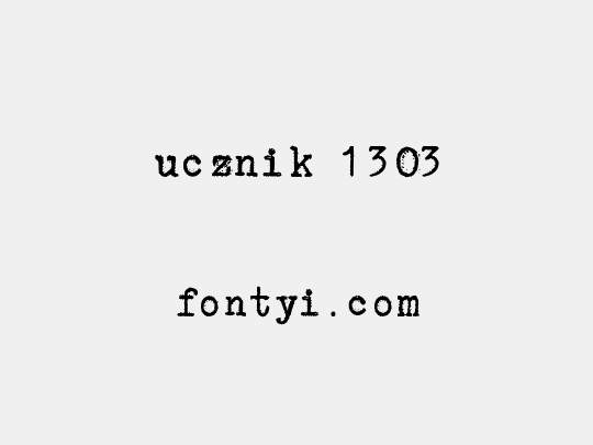 ucznik 1303
