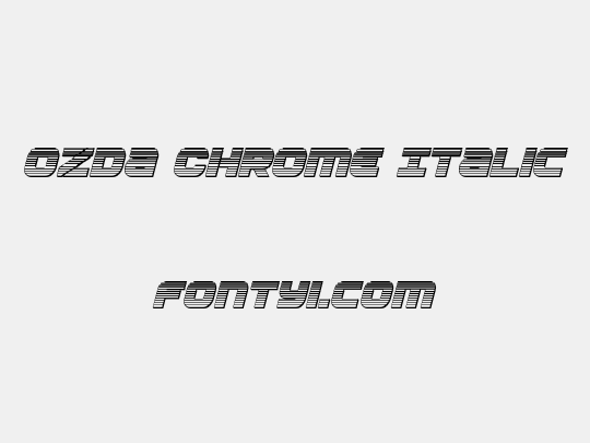 Ozda Chrome Italic