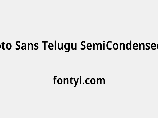 Noto Sans Telugu SemiCondensed SemiBold