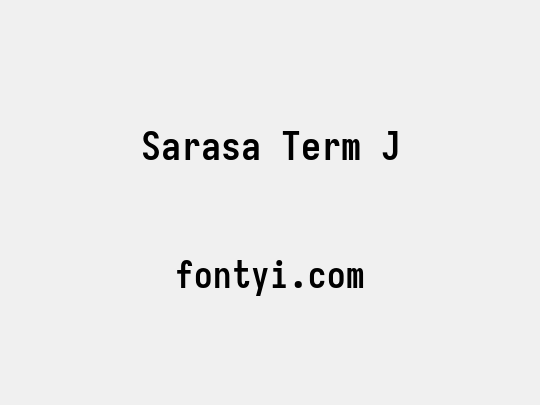 Sarasa Term J