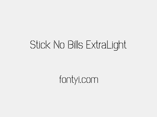Stick No Bills ExtraLight