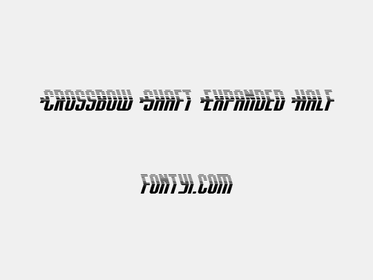 Crossbow Shaft Expanded Half