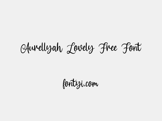 Aurellyah Lovely Free Font
