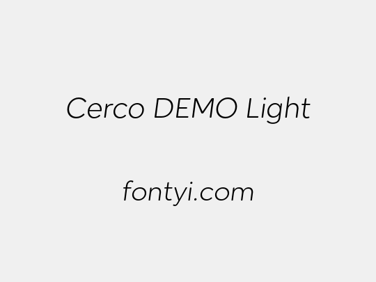 Cerco DEMO Light