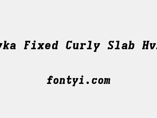 Iosevka Fixed Curly Slab HvExObl