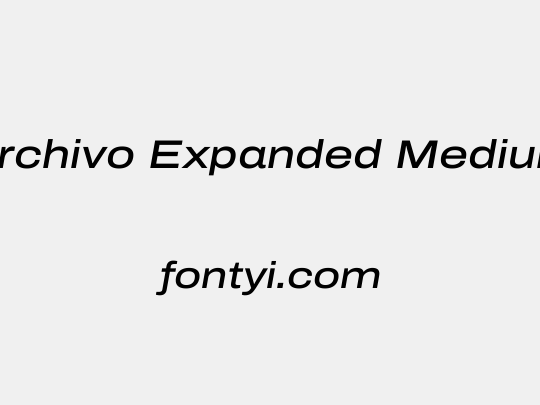 Archivo Expanded Medium