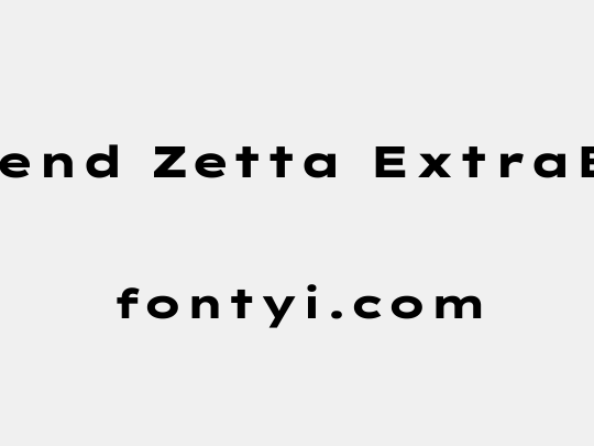 Lexend Zetta ExtraBold