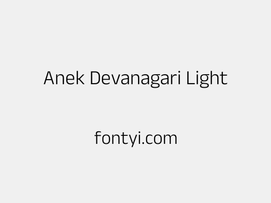 Anek Devanagari Light