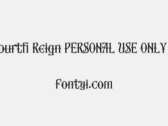 Fourth Reign PERSONAL USE ONLY Diamond