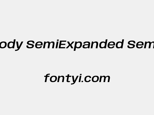 Anybody SemiExpanded SemiBold