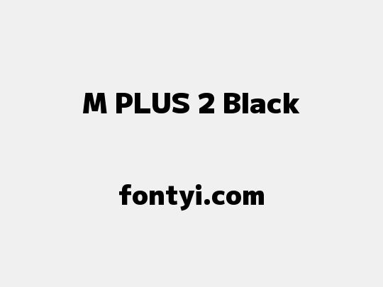M PLUS 2 Black