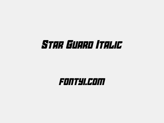 Star Guard Italic