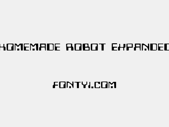 Homemade Robot Expanded