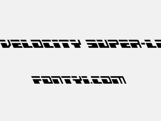 Escape Velocity Super-Leftalic