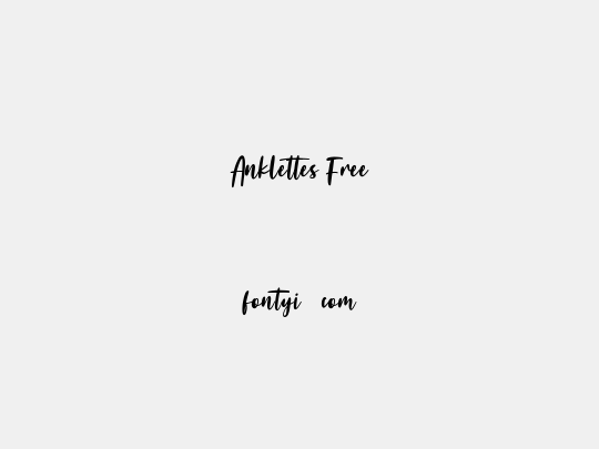 Anklettes Free