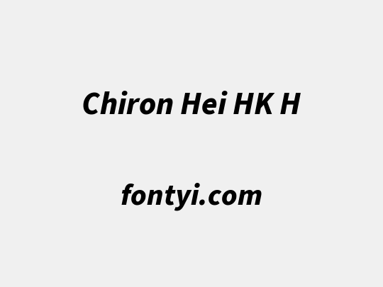 Chiron Hei HK H
