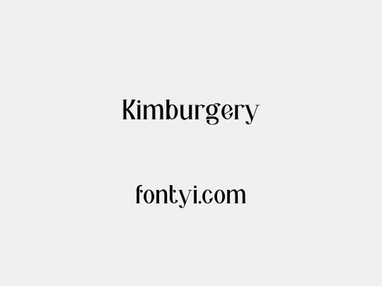 Kimburgery