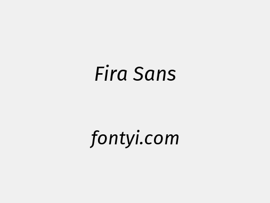 Fira Sans