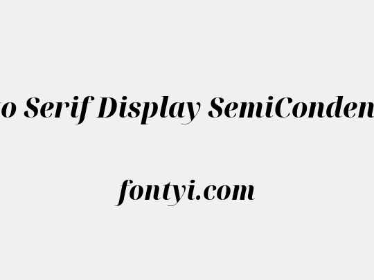 Noto Serif Display SemiCondensed ExtraBold