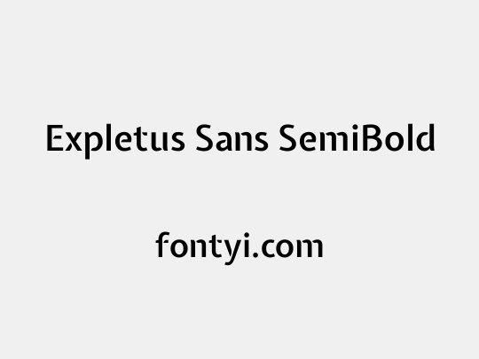 Expletus Sans SemiBold