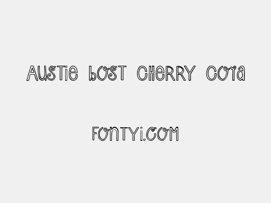 Austie Bost Cherry Cola