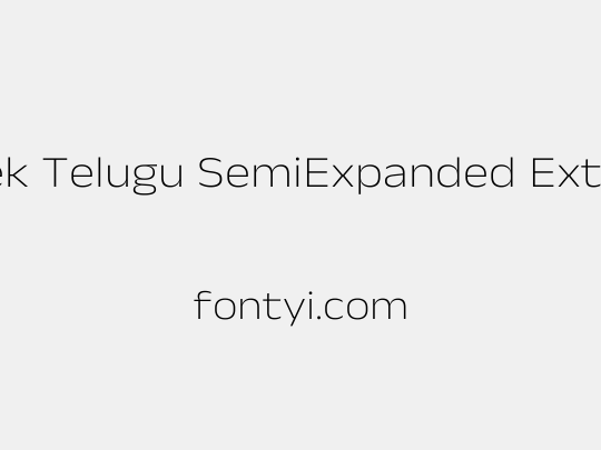Anek Telugu SemiExpanded ExtraLight