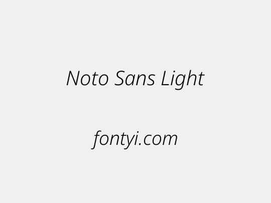 Noto Sans Light