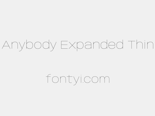 Anybody Expanded Thin